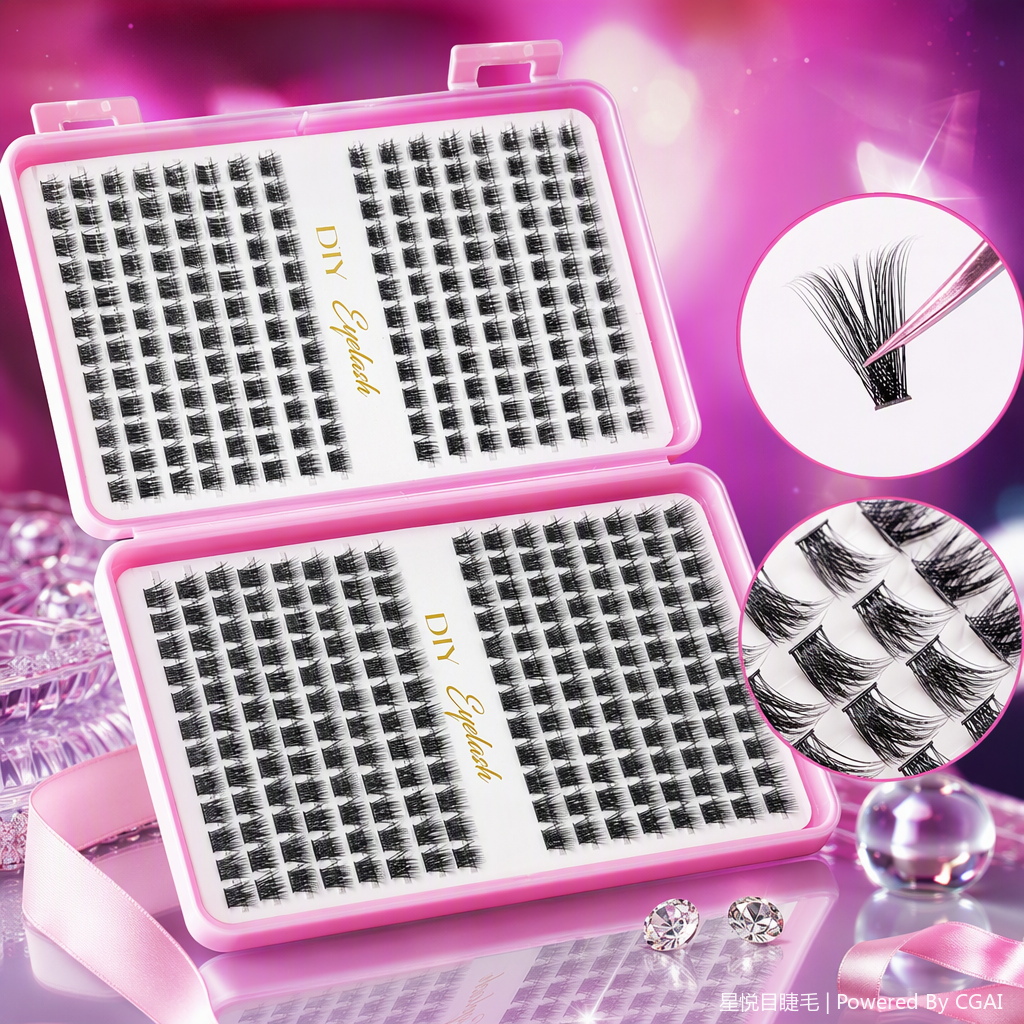 Natural and thick false eyelashes, long-lasting and slender beauty tools, natural makeup, easy to stick, various styles