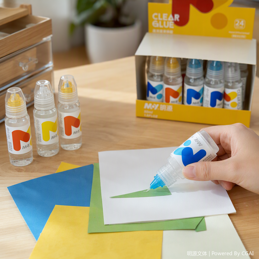 Colorful packaging transparent plastic water bottles, portable hand-held adhesive, DIY handicrafts, decorative materials details Picture