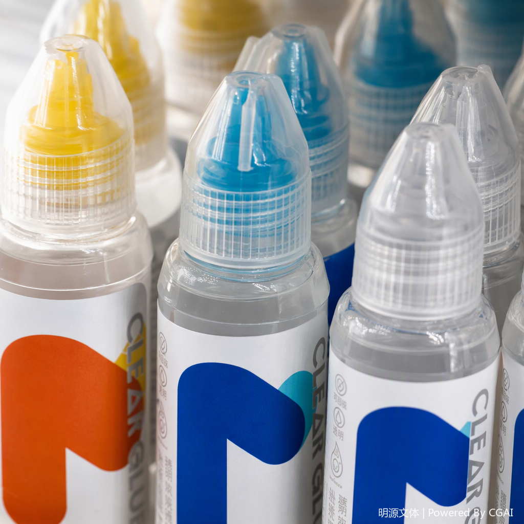 Colorful packaging transparent plastic water bottles, portable hand-held adhesive, DIY handicrafts, decorative materials Application Scenario