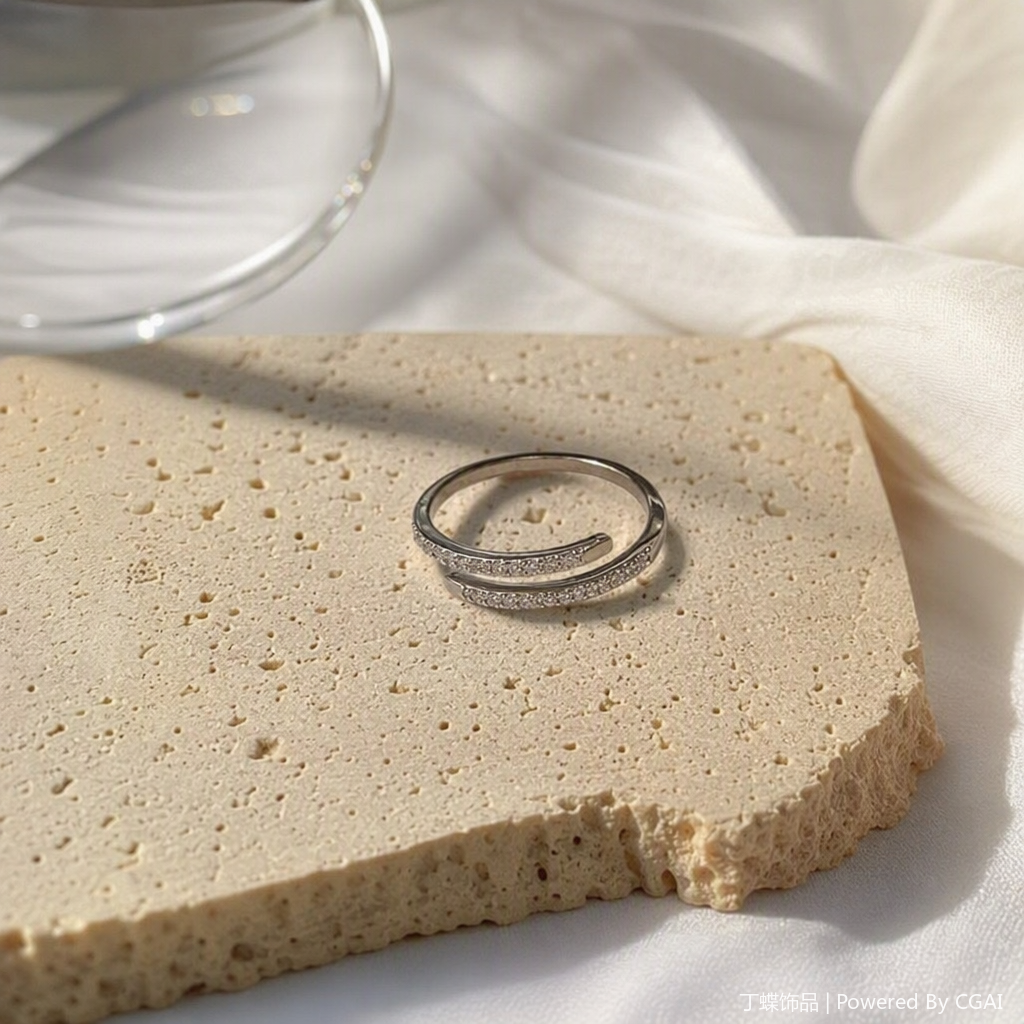 Fashionable women's rings and jewelry, simple and versatile, trendy jewelry gifts details Picture
