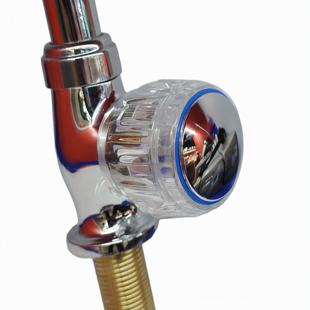 Fashionable red chrome-plated faucet, kitchen and bathroom washbasin, single-cooling faucet, simple and modern design Application Scenario