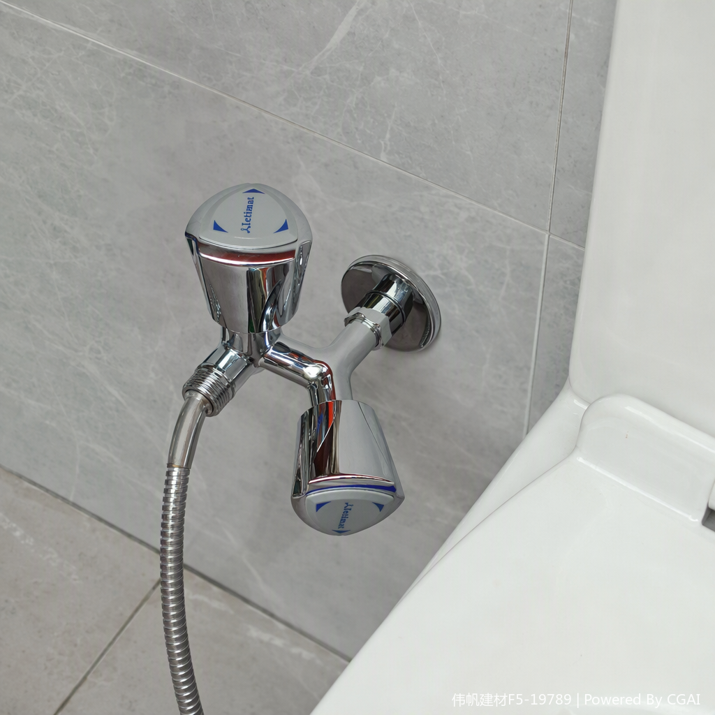 High-gloss silver kitchen washbasin faucet, simple and modern, rotatable and durable faucet details Picture