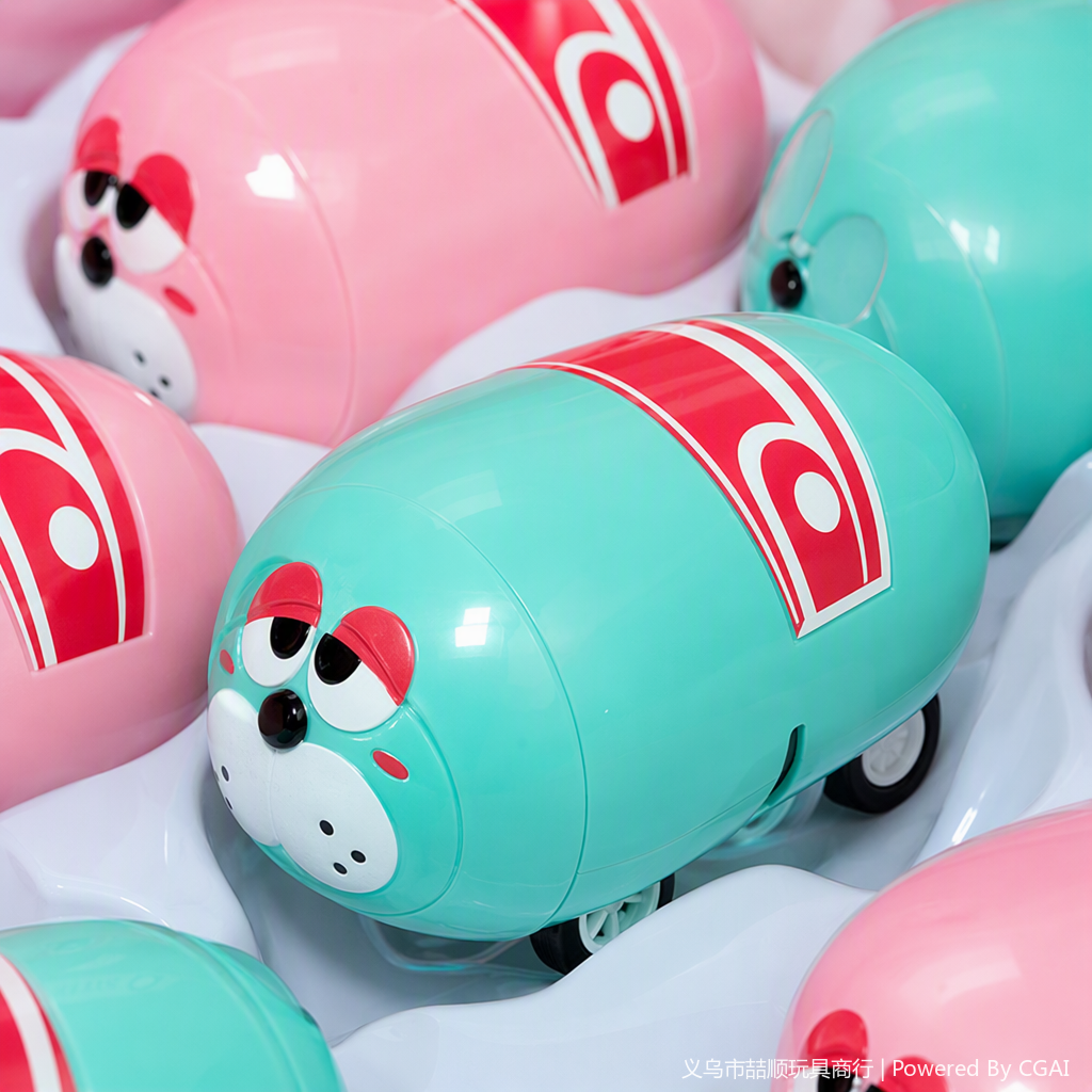 Cartoon fat dog inertial car, cute animal toy car, baby sliding toy car, children's educational toys Application Scenario