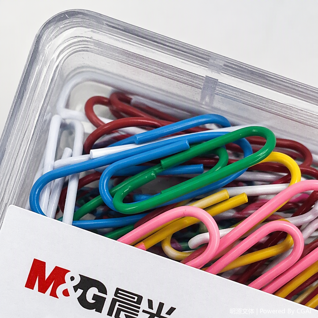 A set of 50 pieces of colorful metal paper clips, creative office stationery clips, and colored clips for organizing supplies Application Scenario