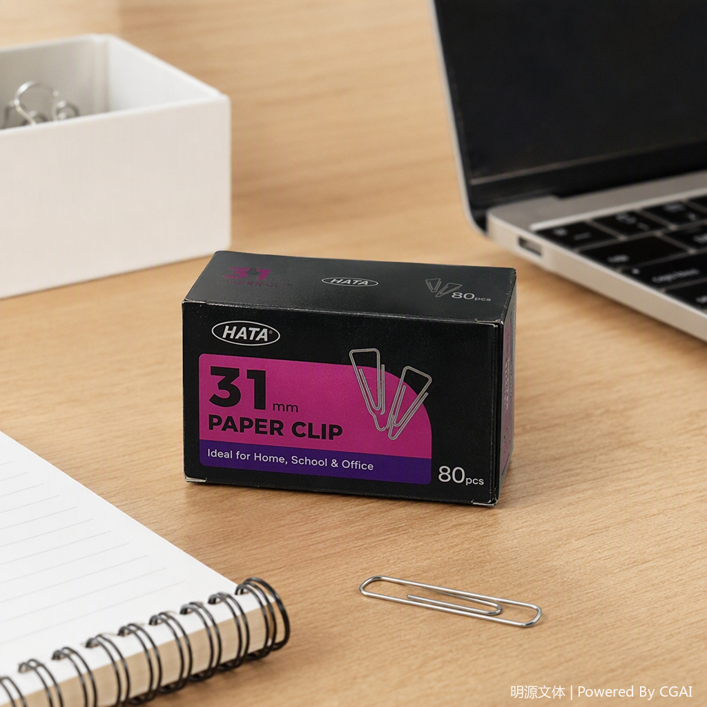 The multi-functional black packaging box with paper clips for portable storage of office supplies is simple and fashionable details Picture