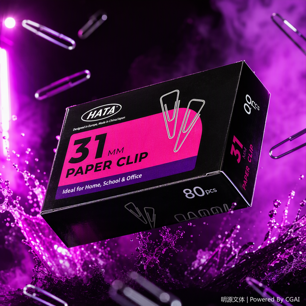 The multi-functional black packaging box with paper clips for portable storage of office supplies is simple and fashionable Specification image