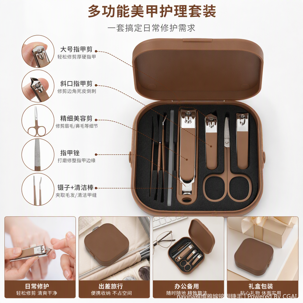 Professional nail care tool sets, nail polish glue, nail pens, nail stickers, nail files, manicure tool sets, beauty care and makeup products details Picture