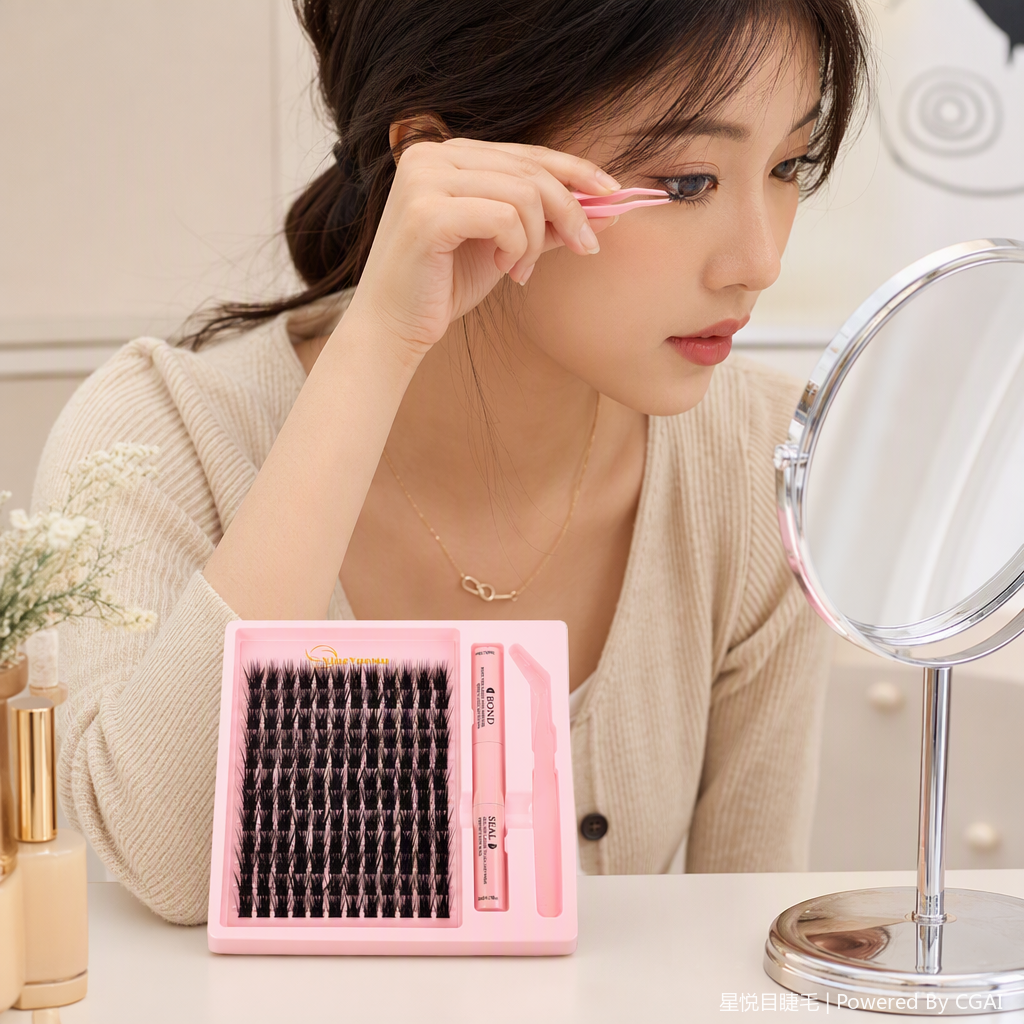 Professional makeup tool set: Makeup brush, foundation, blush, eyeshadow, eyebrow pencil. Essential set for beauty and skin care Application Scenario