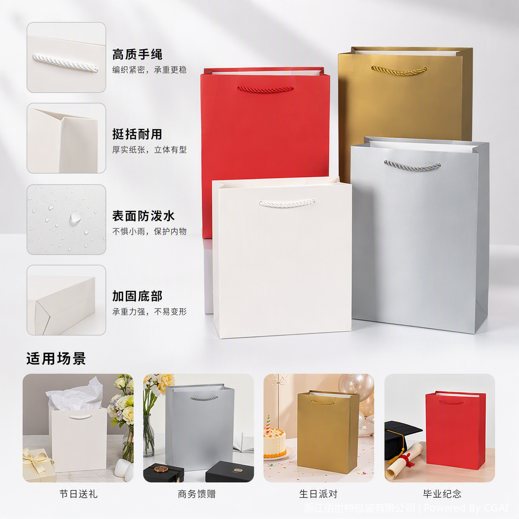 Durable and environmentally friendly plastic handbags, large-capacity shopping bags, portable hand-held shopping bags, plastic bags