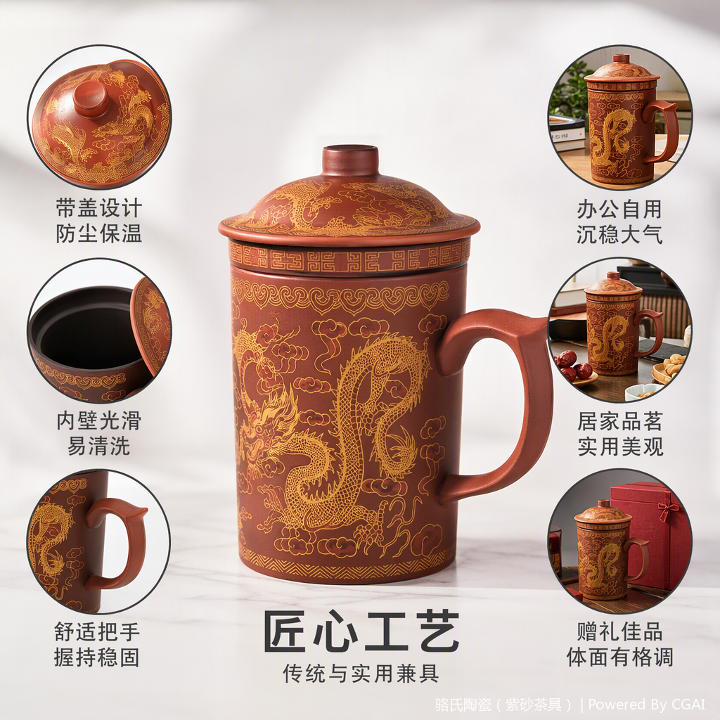 多款陶瓷茶杯家用日用品简约创意喝水杯茶具套装办公茶具用品