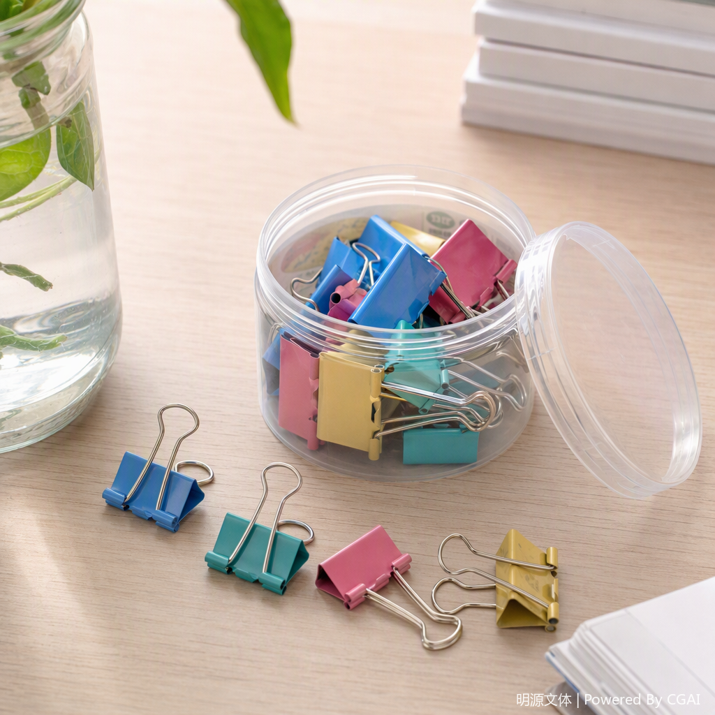Colorful long tail ticket clip transparente plástico enlatado oficina info clip de almacenamiento y acabado suministros estudiantiles details Picture