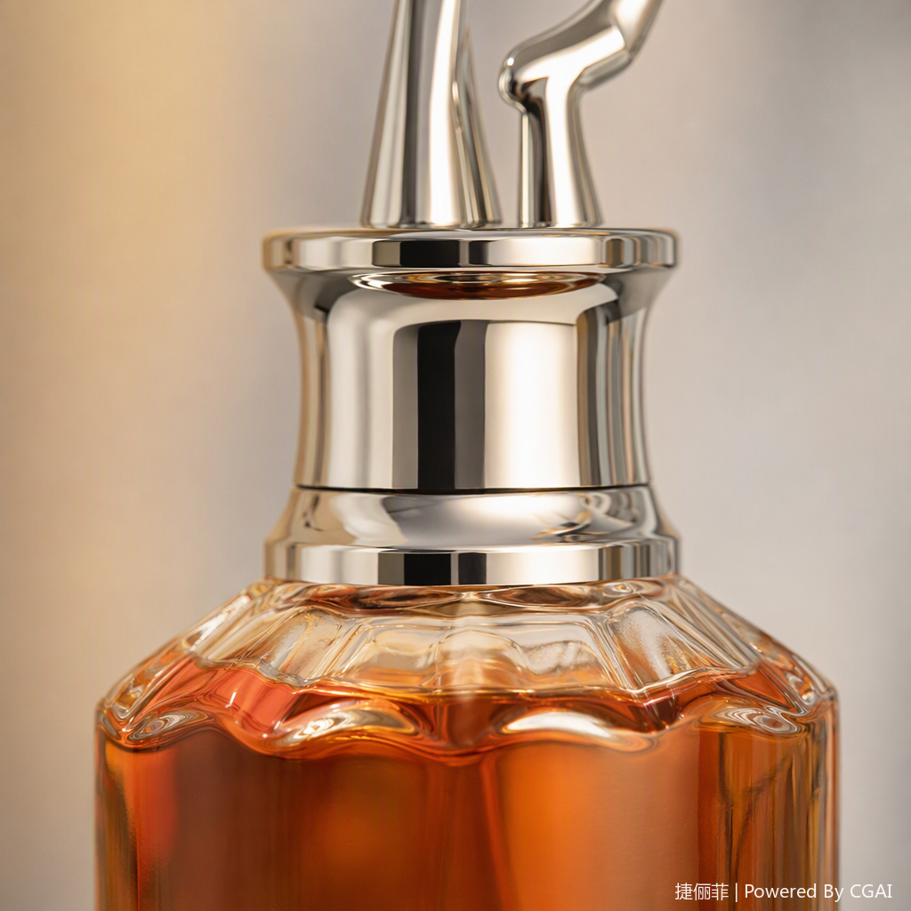 Golden high-heeled leg-shaped bottle cap transparent glass perfume bottle, an elegant and fashionable ladies' fragrance container Application Scenario