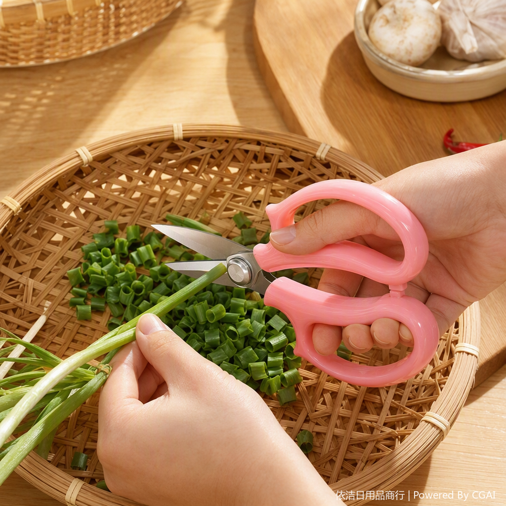 Multi-functional hand scissors, household cutting tools, metal scissors, office tailor cutting supplies Application Scenario