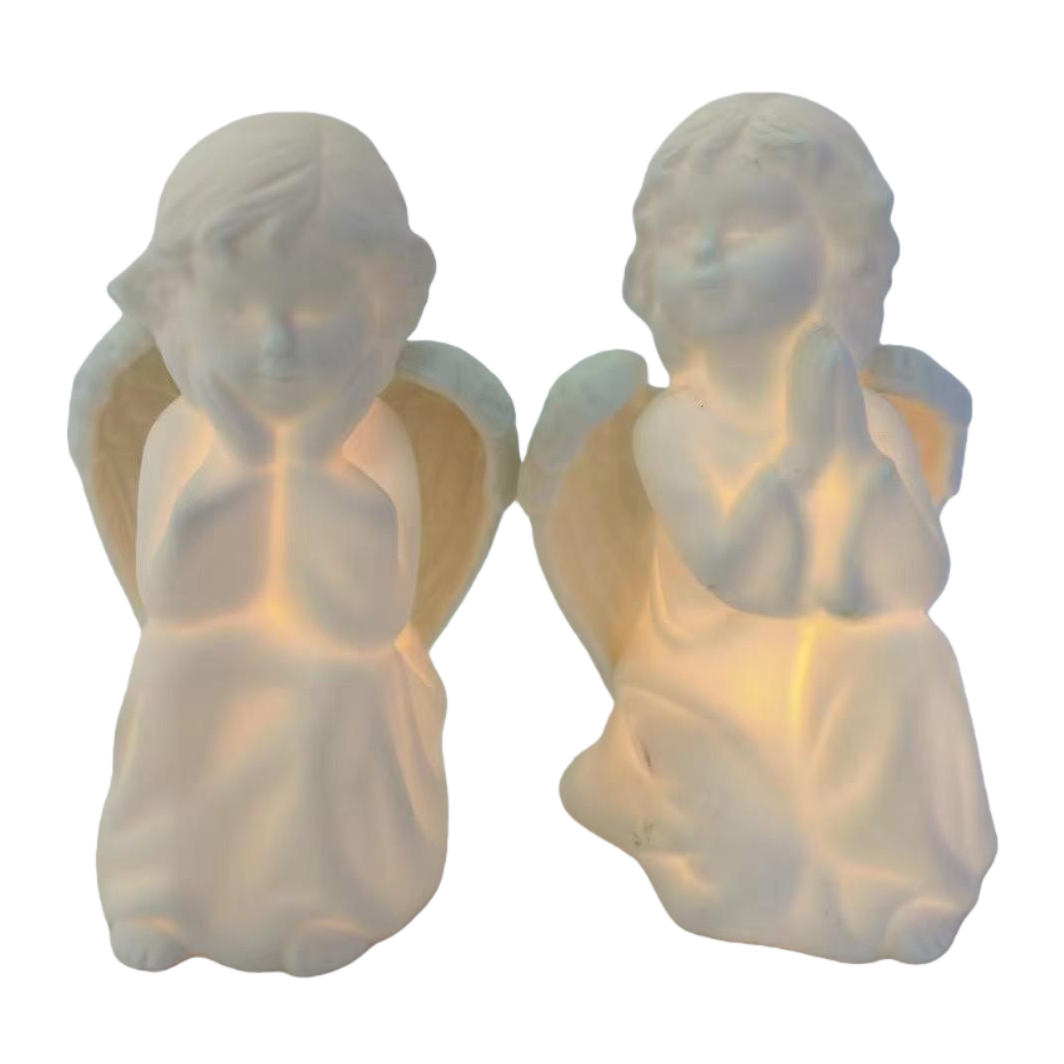 Estatua de ángel blanco decoración decoración interior arte creativo decoración del hogar artesanía regalos colección Item Picture