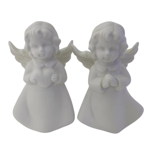Estatua de ángel blanco decoración decoración interior artesanía creativa decoración del hogar arte regalo colección Item Picture