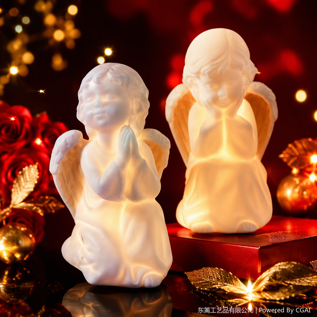 Estatua de ángel blanco decoración decoración interior arte creativo decoración del hogar artesanía regalos colección Specification image