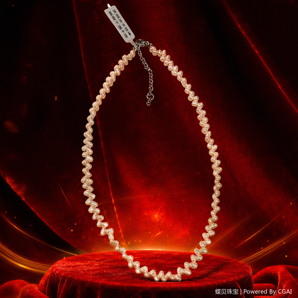 Elegant white pearl necklace, simple and versatile, a fashionable gift accessory and jewelry Specification image