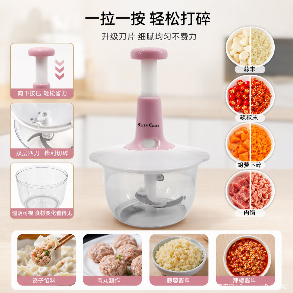 Multi-functional kitchen blender, home juice milkshake blender, baby food mixer, silent design details Picture