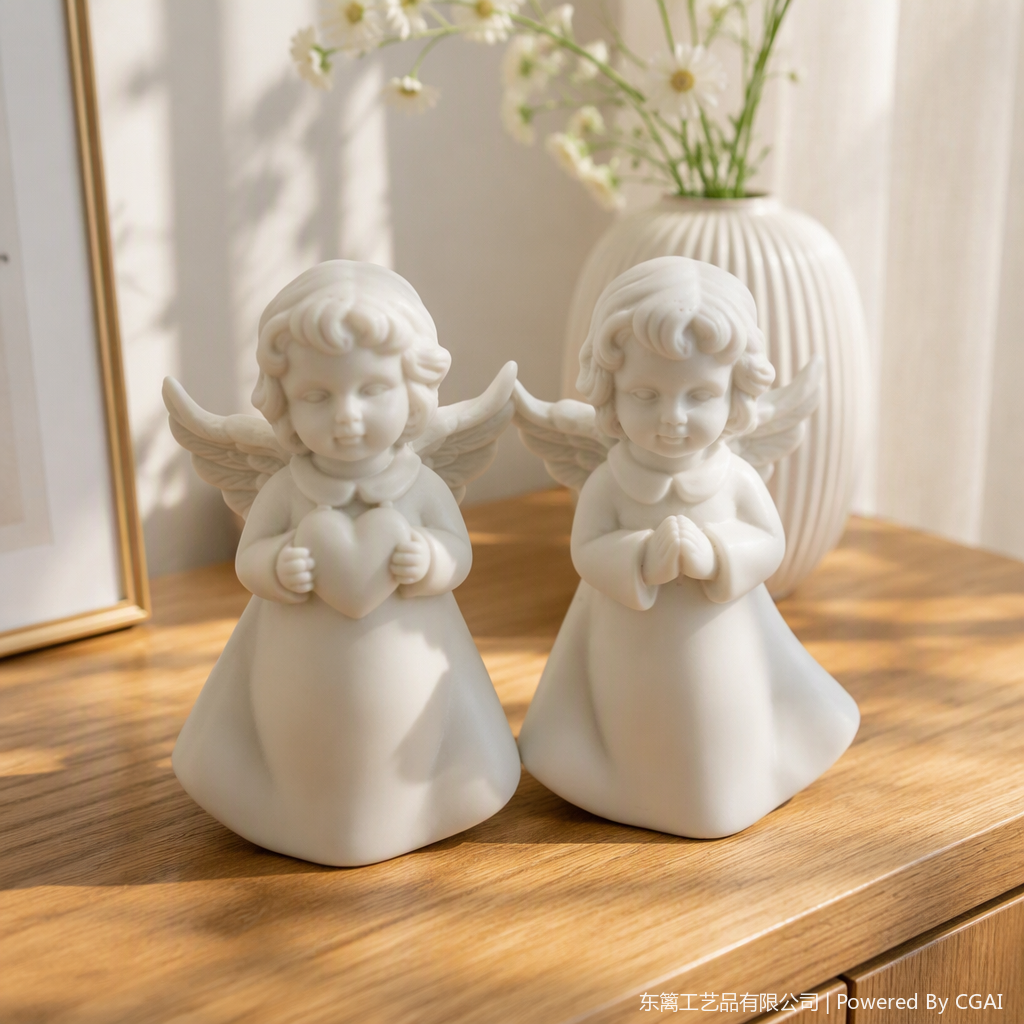 Estatua de ángel blanco decoración decoración interior artesanía creativa decoración del hogar arte regalo colección details Picture