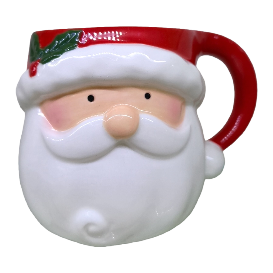 A warm Christmas gift with a red old-shaped ceramic mug and creative home items Item Picture