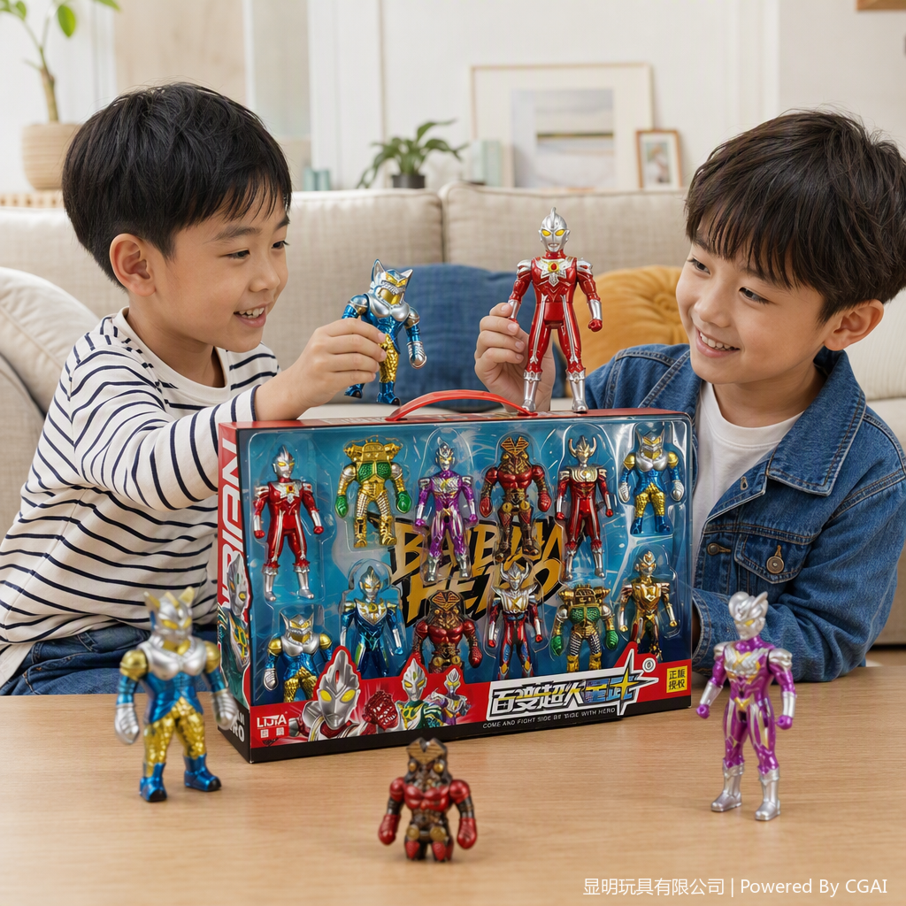 Color superman toy set para niños puzzle ensamblado bloques de construcción varios opcional divertido combinación caja de regalo details Picture