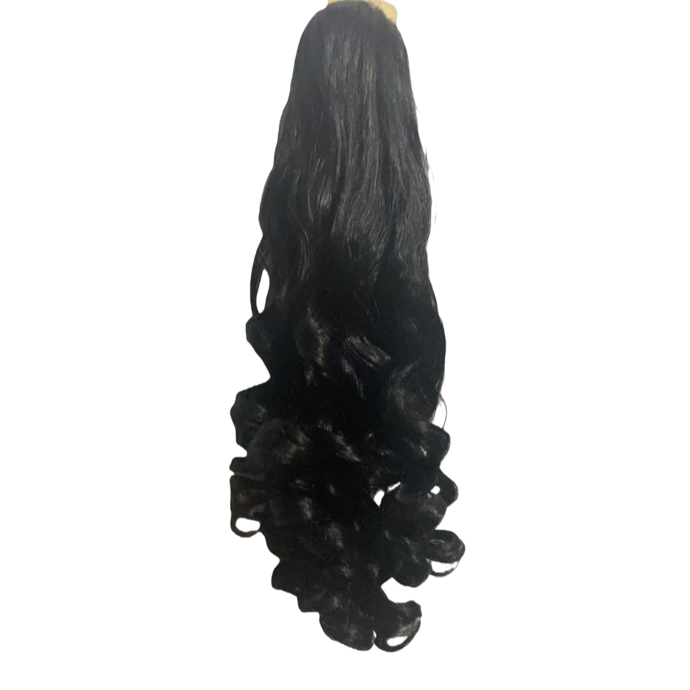 Natural and plump wig pieces, smooth and comfortable, glue-free and traceless, can modify hairstyles. Home portable outfit details Picture