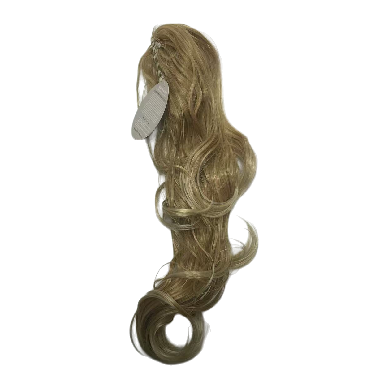 Natural curly long wig for women, Korean style fluffy big wave wig set, dye-free and heat-free, versatile wig accessory details Picture