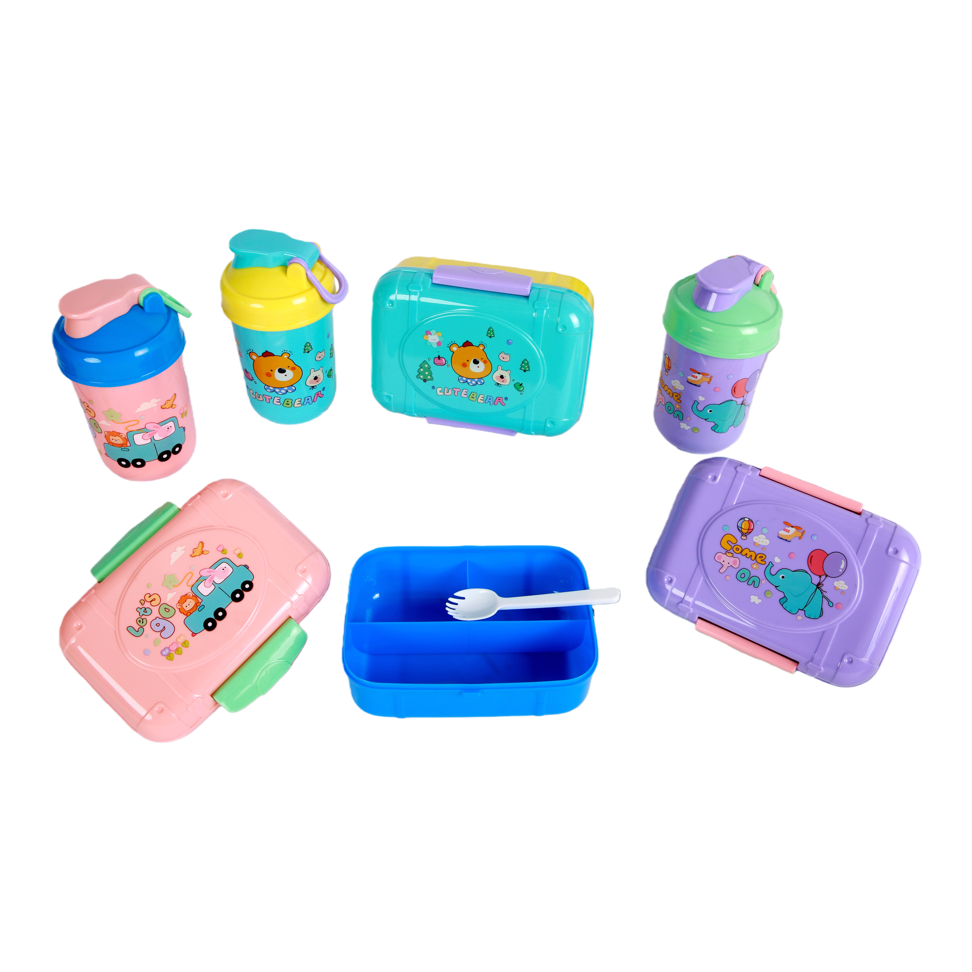 Conjunto de cubiertos plegables portátiles multifuncionales vajilla de viaje portátil caja de cubiertos hogar comedor al aire libre