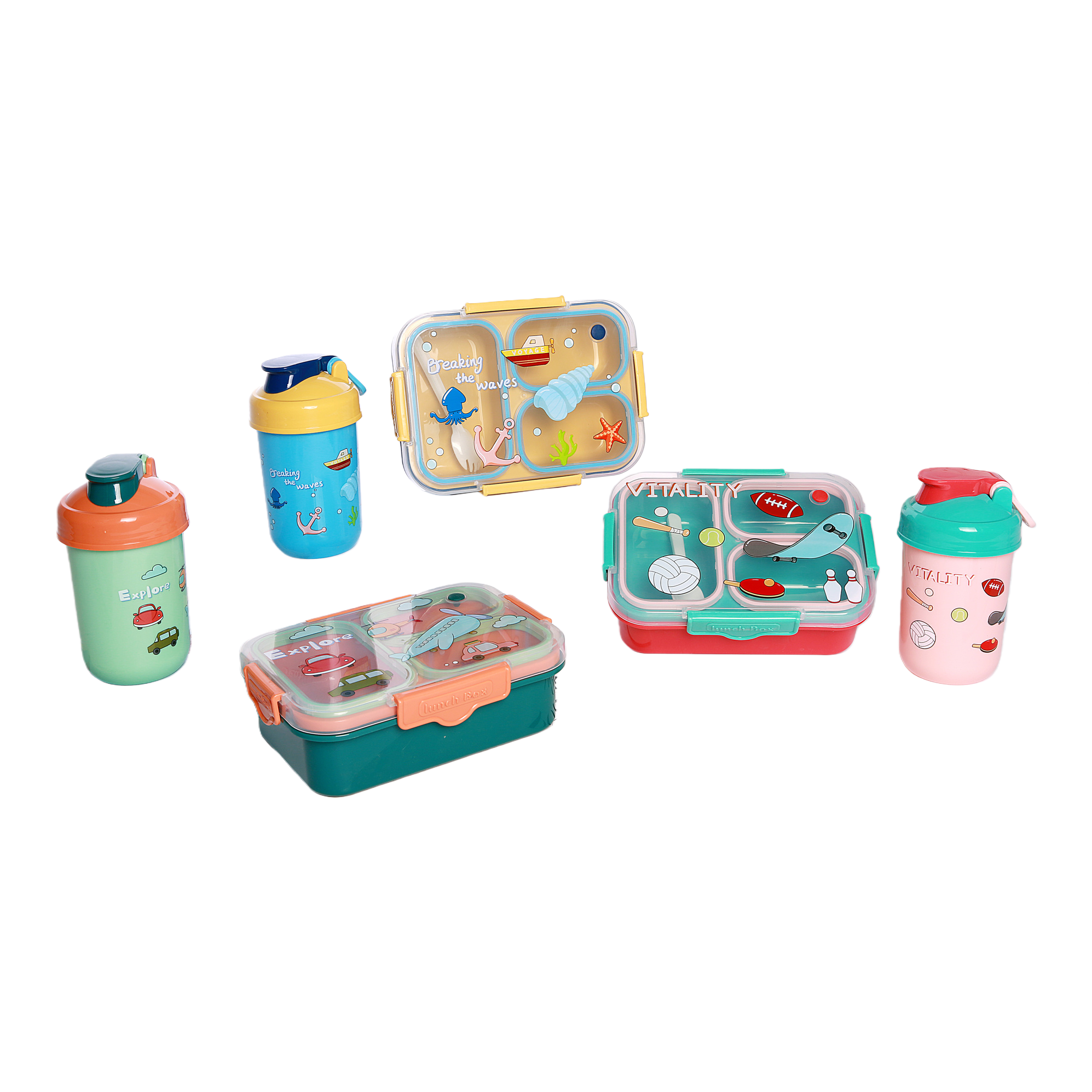Multi-functional sealed food storage box, portable lunch box, kitchenware storage box, plastic sealed container, household and office supplies Specification image