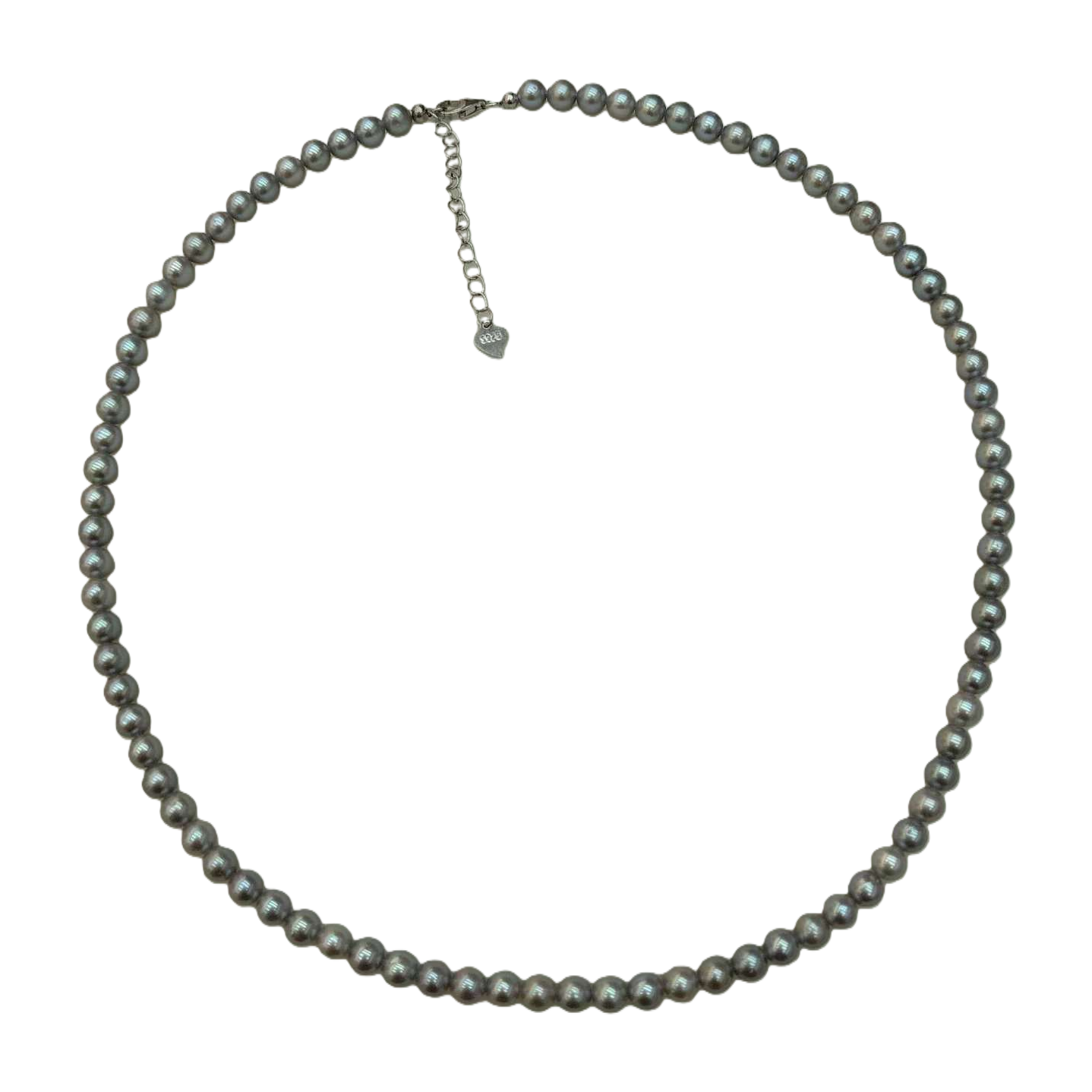 قلادة من اللؤلؤ الرمادي اللون الازياء Item Picture