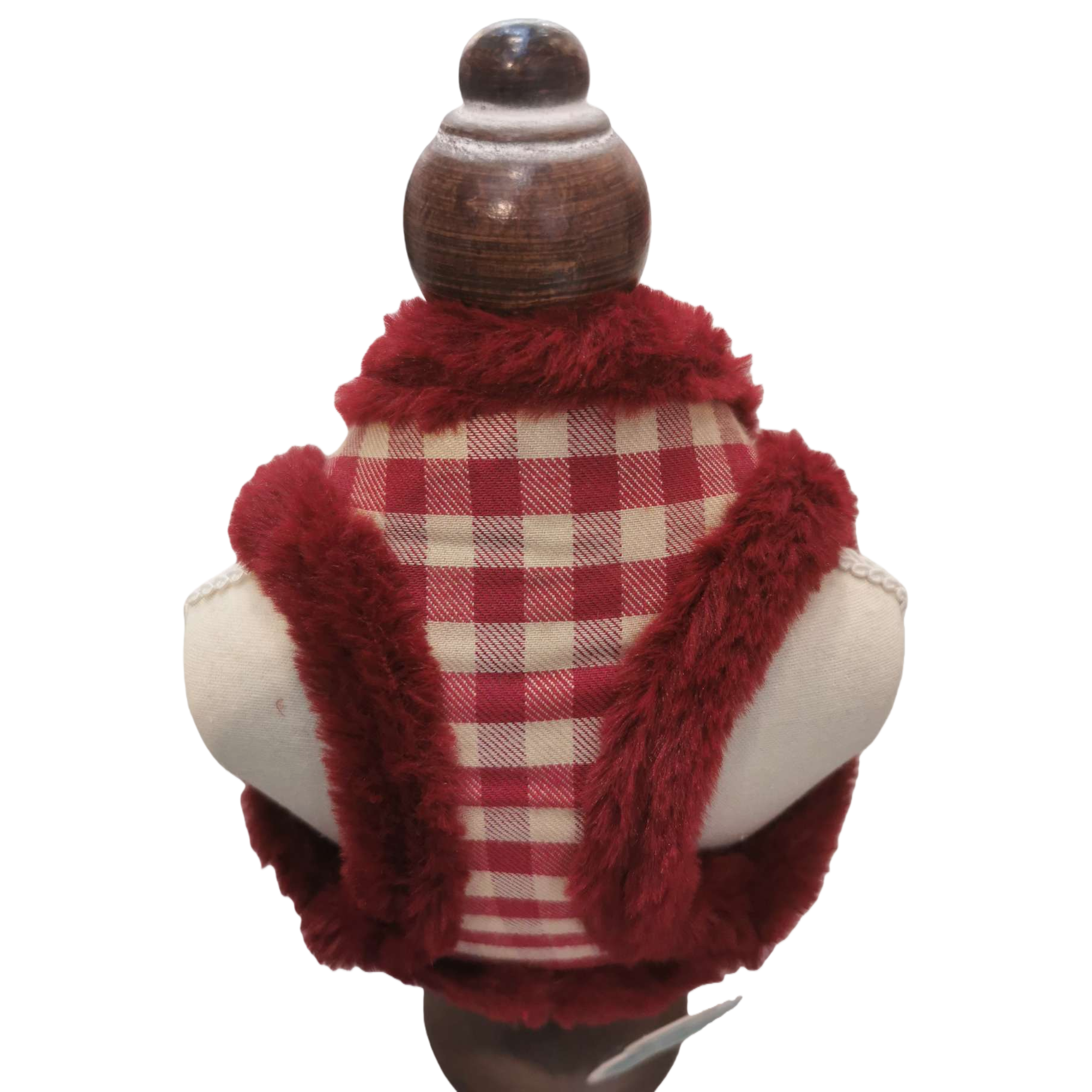 Fashionable and warm checkered plush vest for men and women, a loose and thick outerwear that is trendy and versatile for autumn and winter Item Picture