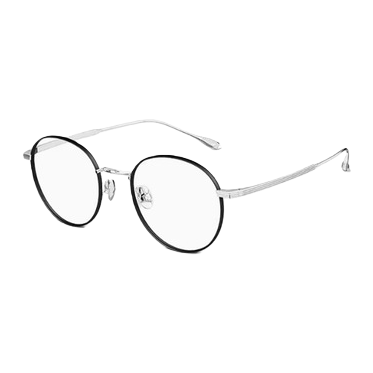 Fashionable and lightweight metal-framed glasses for both men and women, high-definition anti-blue light eye-protecting frames, trendy styles