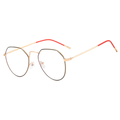Fashionable and lightweight metal-framed glasses, suitable for both men and women, trendy casual glasses frame, high-definition lens accessories Item Picture