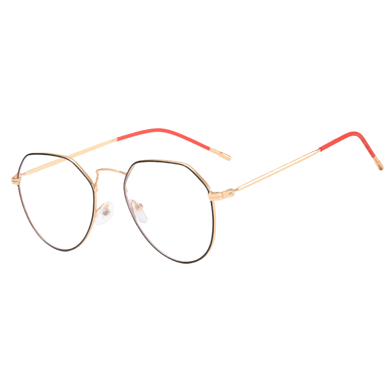 Moda oro bisel rojo espejo piernas gafas unisex tendencia hd polarizado gafas de sol montura Item Picture