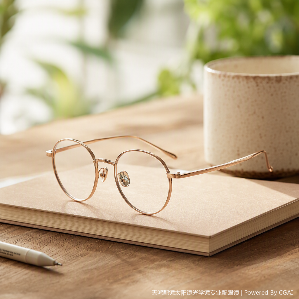 Fashionable and lightweight metal-framed glasses for both men and women, high-definition anti-glare multi-color frames, trendy accessories Specification image