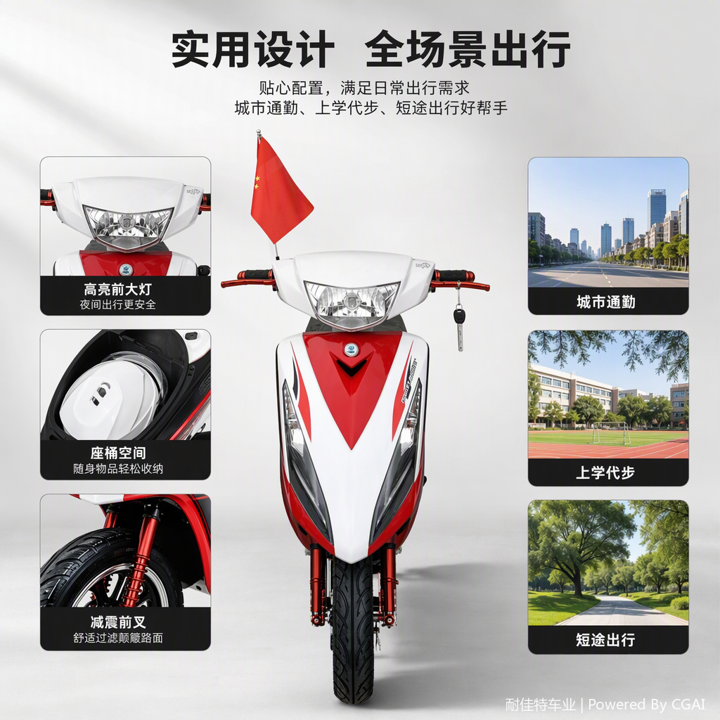 The multi-functional electric vehicle accessory set is suitable for all types of vehicles, durable and practical, enhancing the riding experience