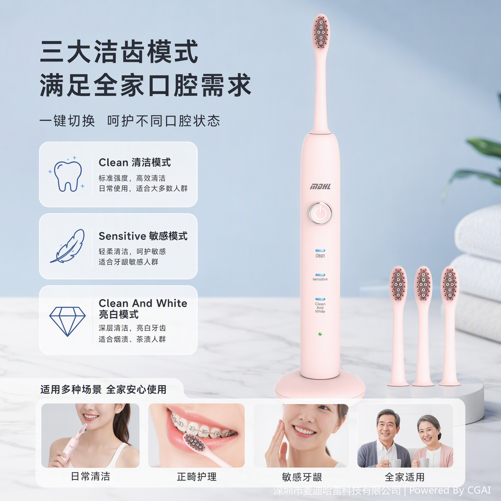 معدات التنظيف الشاملة لأسنان للبالغين والأطفال Item Picture