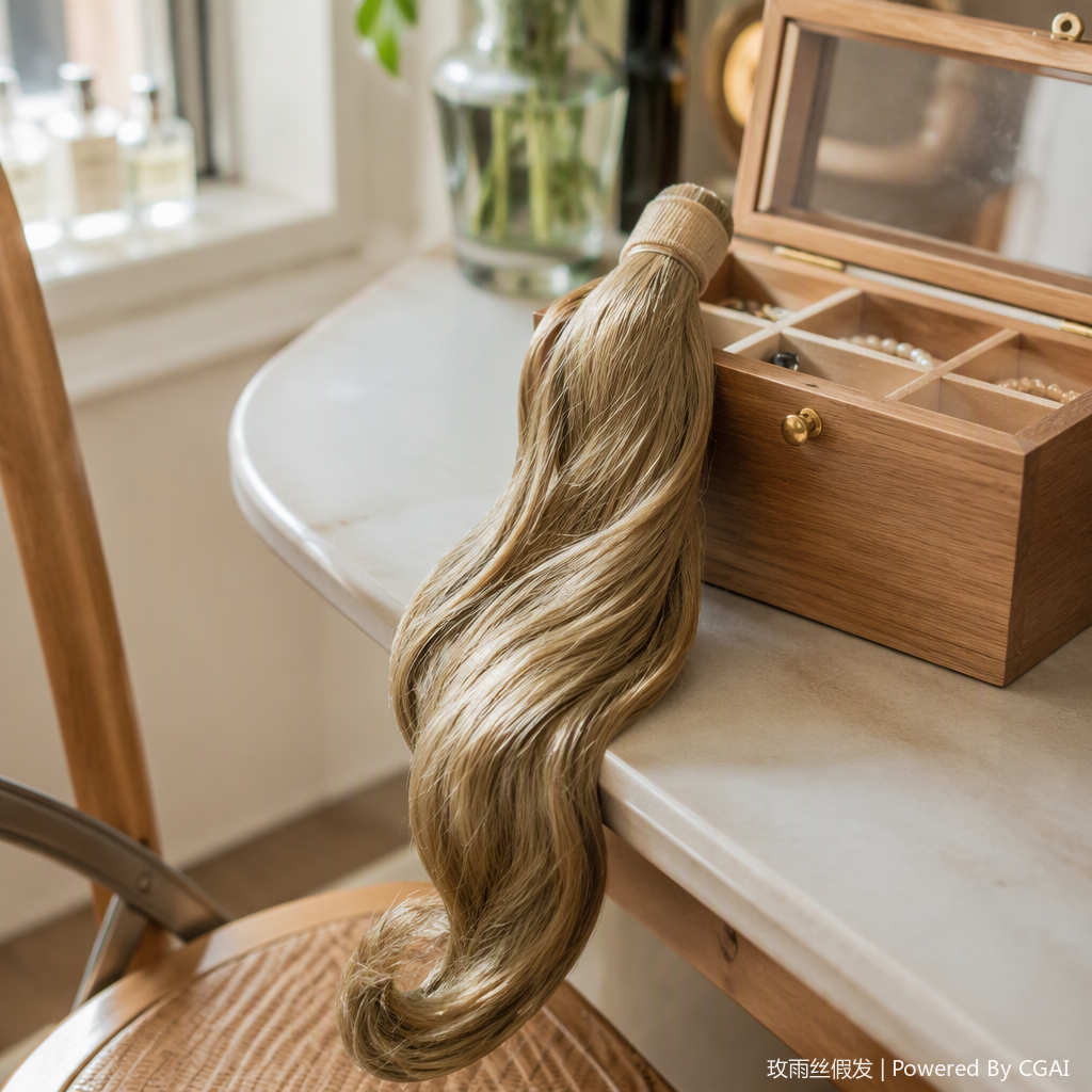Natural and plump wig pieces, glue-free, traceless, lightweight and breathable wig accessories, beauty and styling products Item Picture