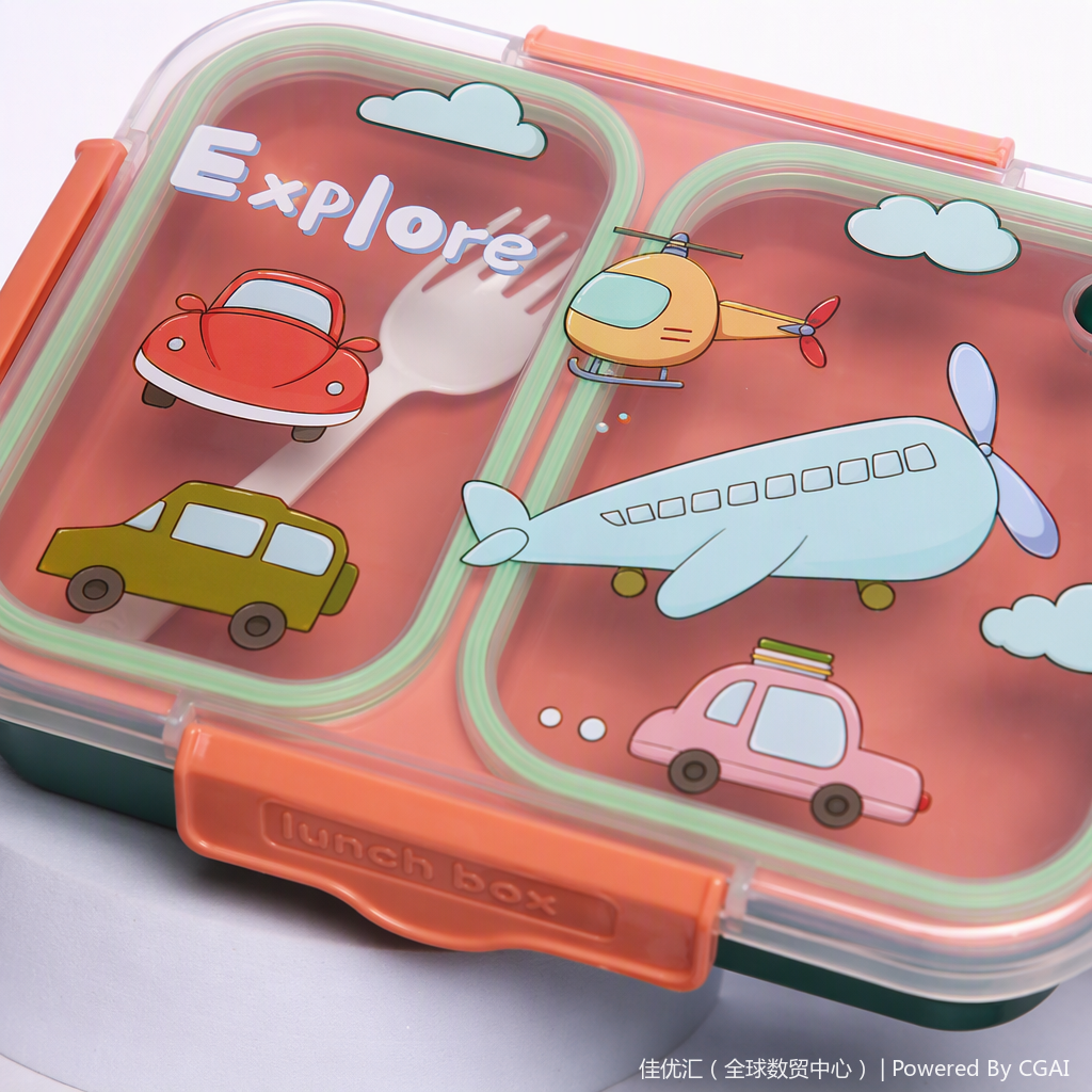 Multi-functional sealed food preservation box set, portable lunch box, plastic tableware storage box, household kitchenware