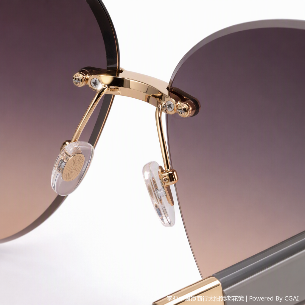 Fashionable and trendy gradient color frameless sunglasses, polarized UV protection, lightweight and versatile Application Scenario