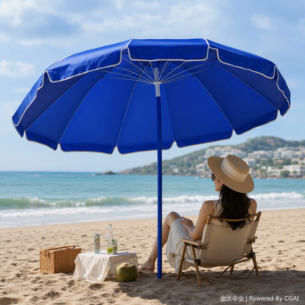 Multi-functional sunshade umbrella, rain and wind protection, portable, all-weather and all-weather outdoor sunshade umbrella, UV protection leisure umbrella