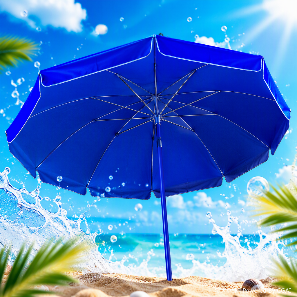 Multi-functional sunshade umbrella, rain and wind protection, portable, all-weather and all-weather outdoor sunshade umbrella, UV protection leisure umbrella Application Scenario