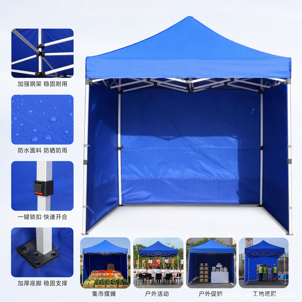 The multi-functional mountain camping tent canopy outdoor windproof and rainproof tent accessory set is suitable for mountain climbing and camping Item Picture
