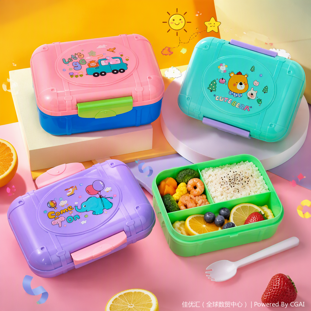 Multi-functional sealed food preservation box set, portable lunch box, kitchen tableware, organization and storage, plastic sealed container Specification image