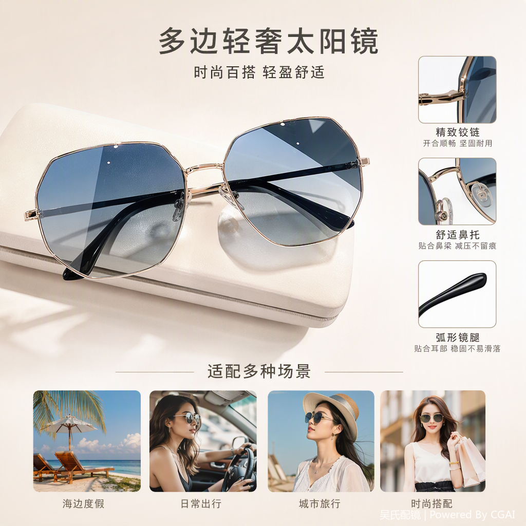 Moda montura de plata polarizada lentes azules gafas de sol unisex protección uv polarizada gafas de sol tendencias