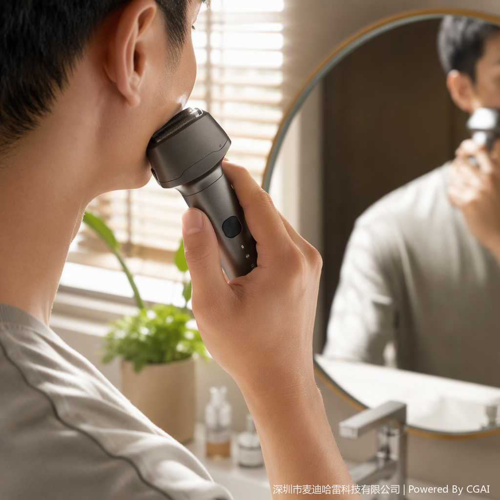 The multi-functional rechargeable electric shaver is a portable shaving wonder for men. The dry and wet dual-purpose shaver has a new blade Specification image