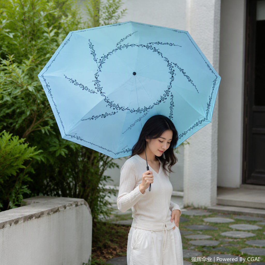 轻便防风遮阳雨伞防雨耐用折叠便携多场景适用男女通用细节图