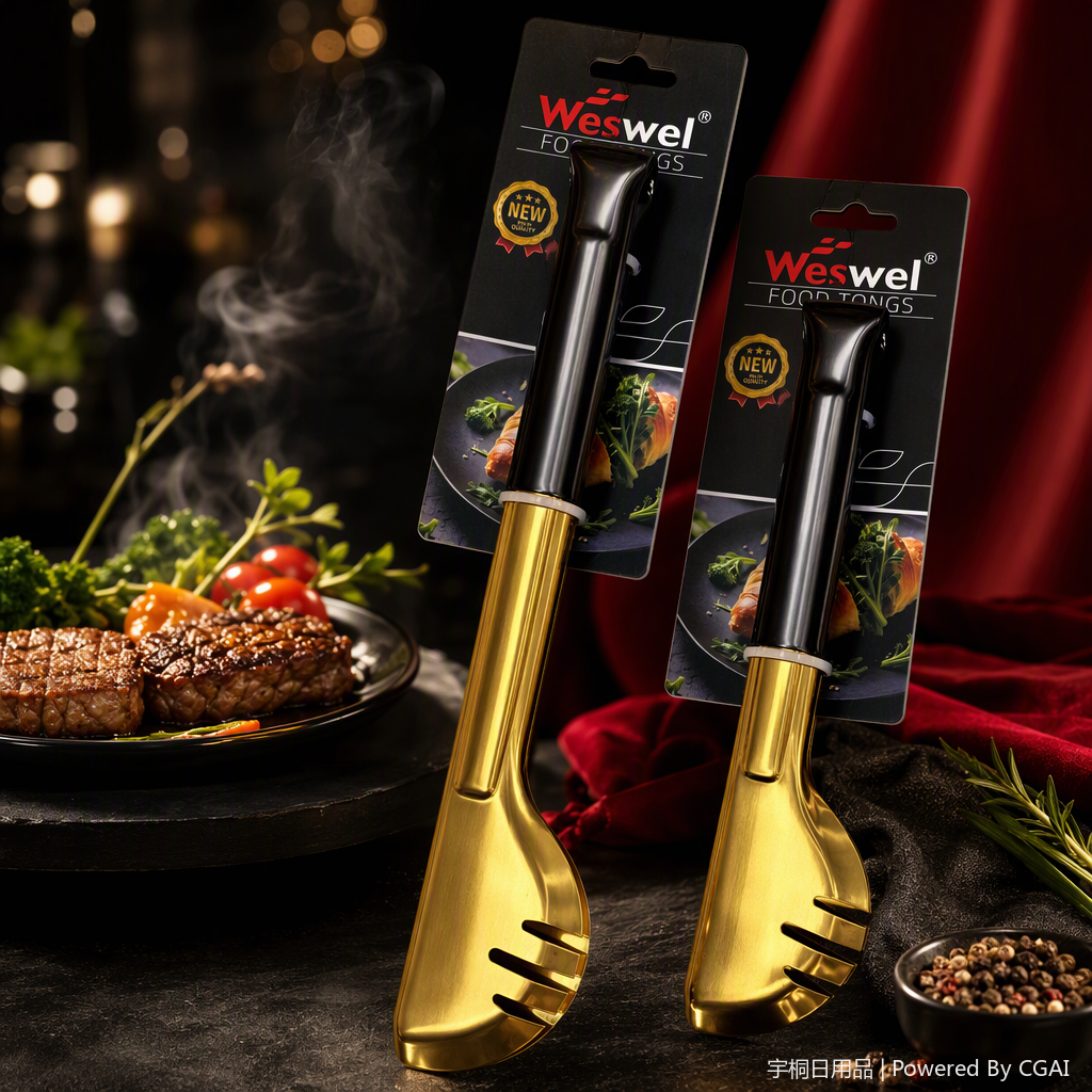 High-end golden tableware set, household tableware combination, restaurant Western cuisine Western tableware set, gift set Specification image