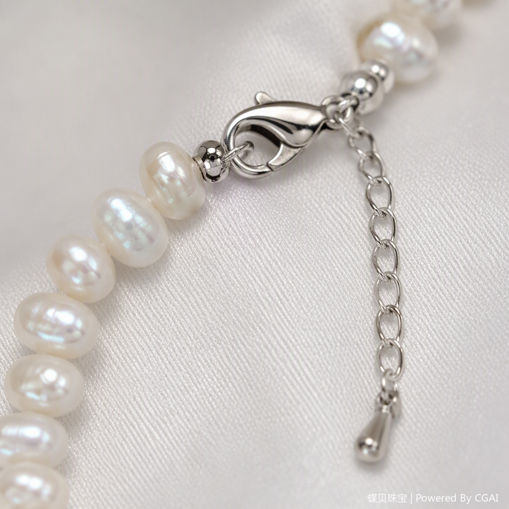 Elegant white pearl necklace, simple and versatile for women, fashionable as a gift or jewelry accessory Application Scenario