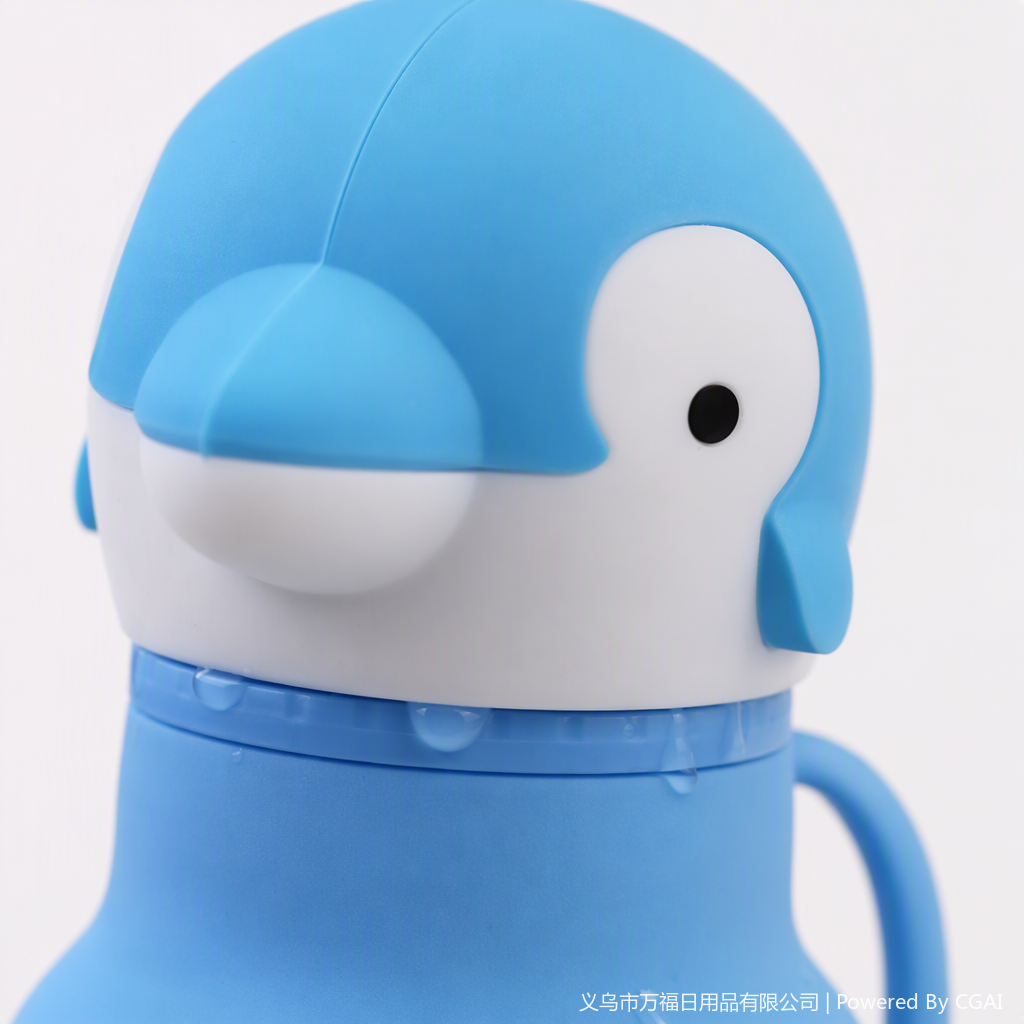 New daily necessities for both domestic and foreign trade wholesale, cartoon insulated cups, blue dolphin-shaped water cups, tea sets, creative tea cups, gifts and promotional items Application Scenario